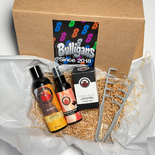 Box French Crop Effetto Bagnato: cera lucida, shampoo e cera in polvere | Bulligans 