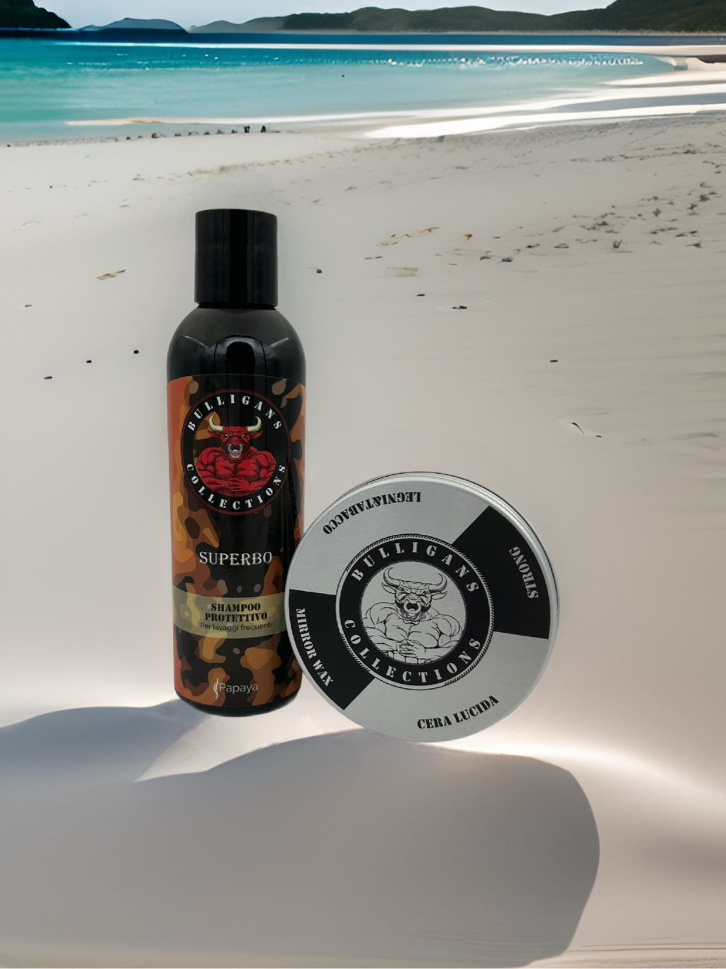 Box Eccellenza per Capelli - Shampoo, Cera Grande e Pettine | Bulligans