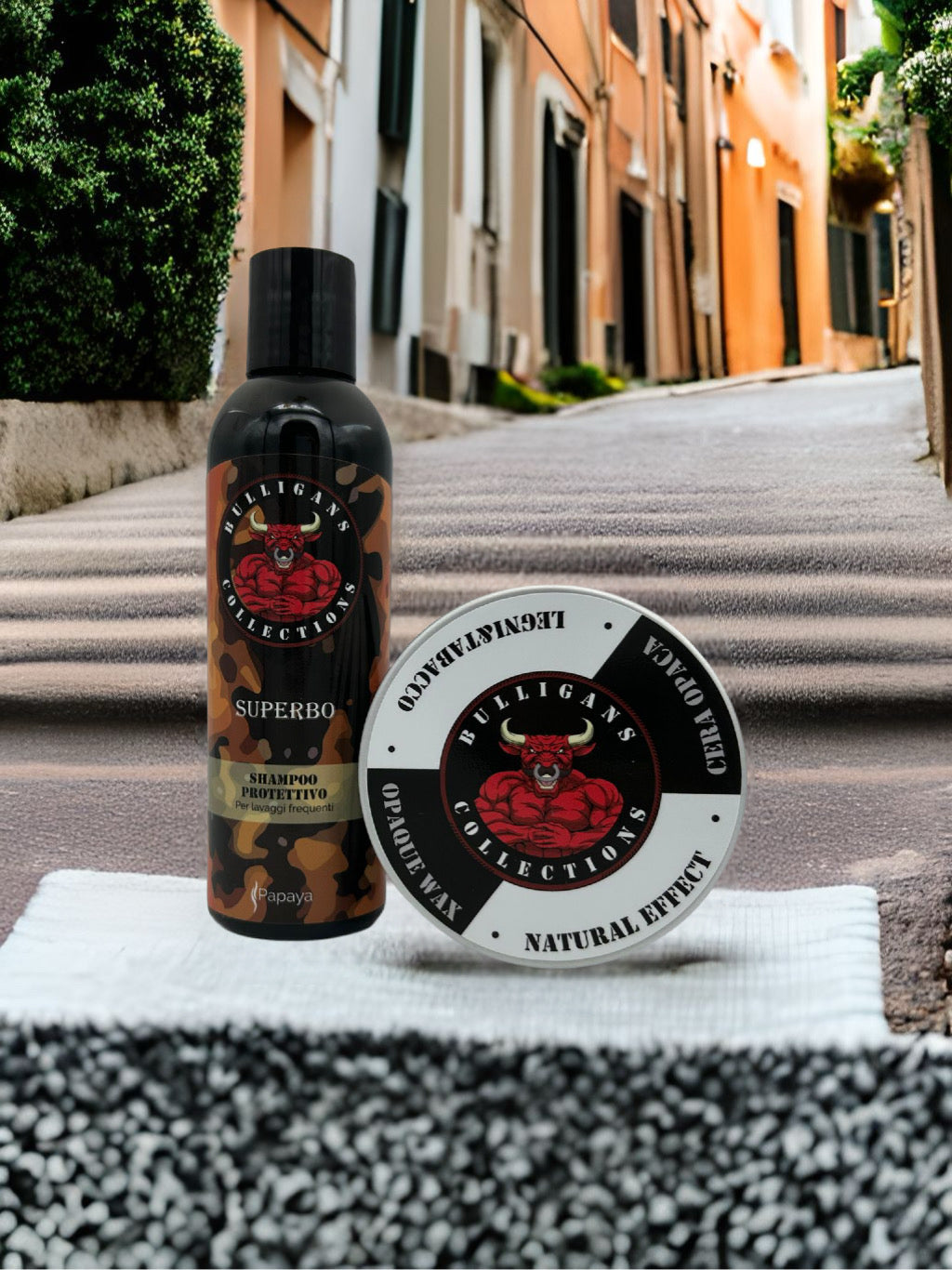 Box Eccellenza per Capelli - Shampoo, Cera Grande e Pettine | Bulligans