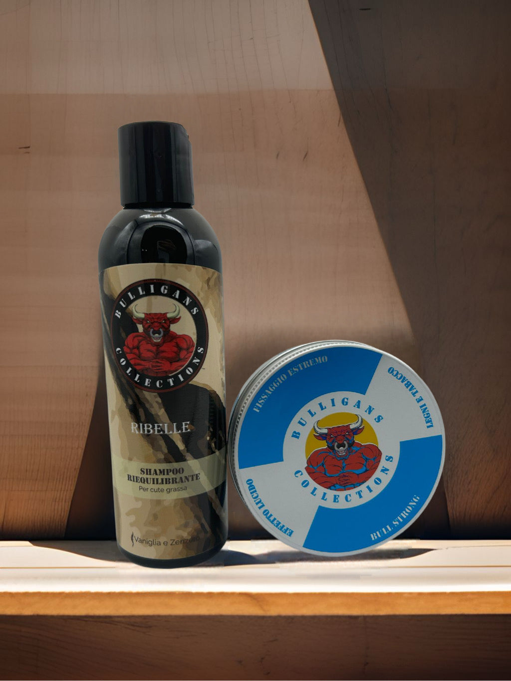 Box Eccellenza per Capelli - Shampoo, Cera Grande e Pettine | Bulligans