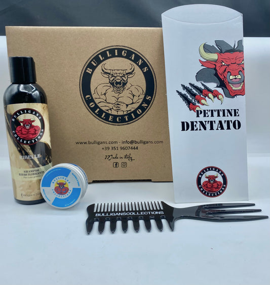 Hair Box: Pettine, Shampoo RIBELLE e Cera per Capelli – La Tua Routine di Styling Completa